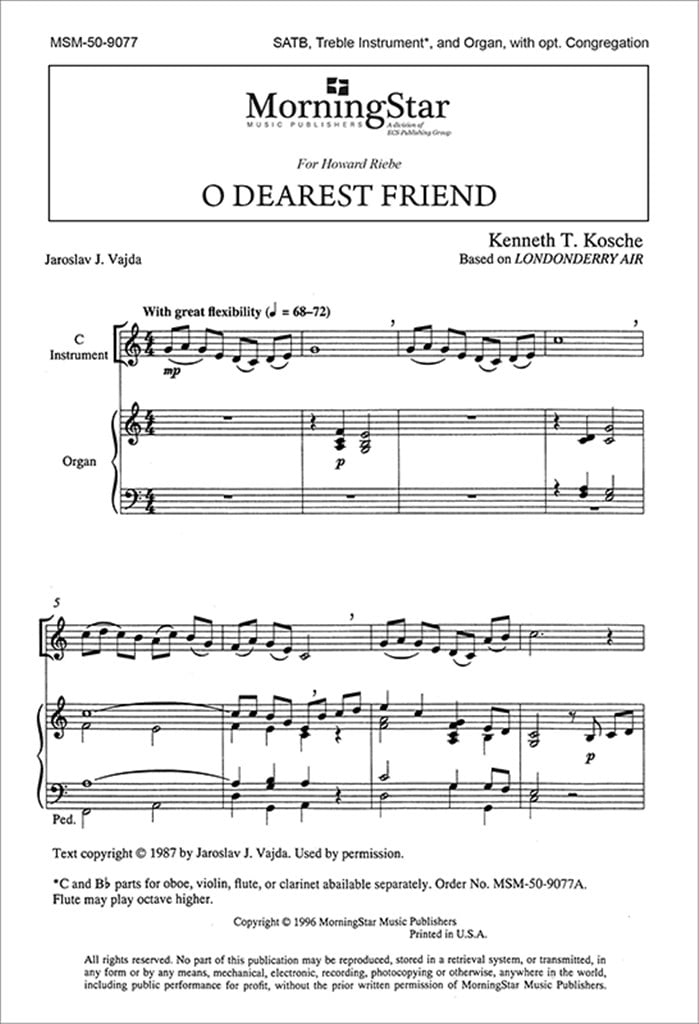 O Dearest Friend